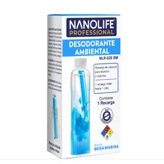 NANOLIFE - DESODORANTE AMBIENTAL BRISA MARINA - 5 recargas
