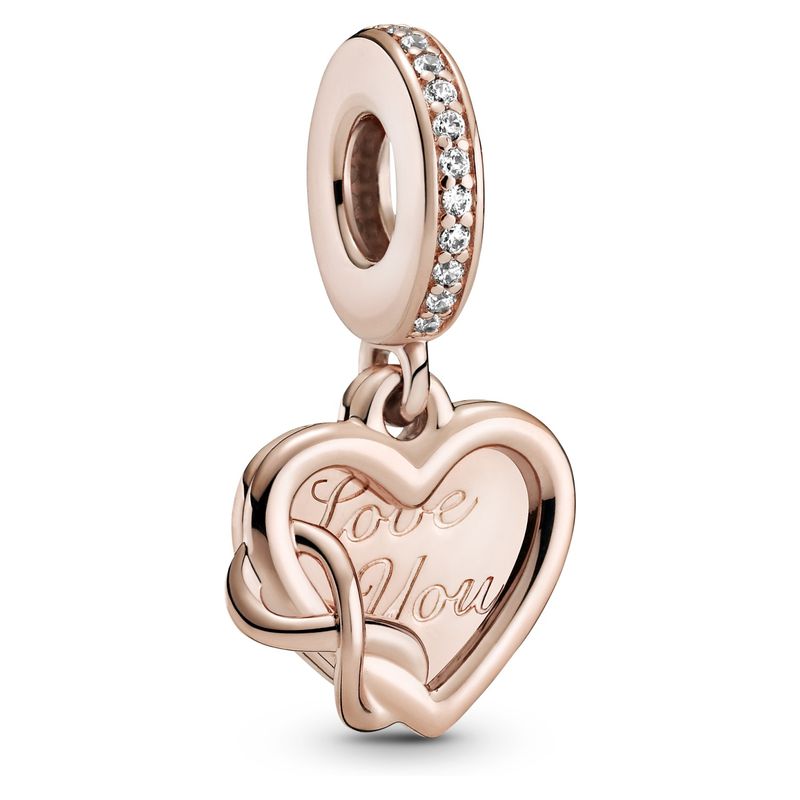PANDORA - Charm Colgante Corazón Infinito Te Amo Mujer Pandora