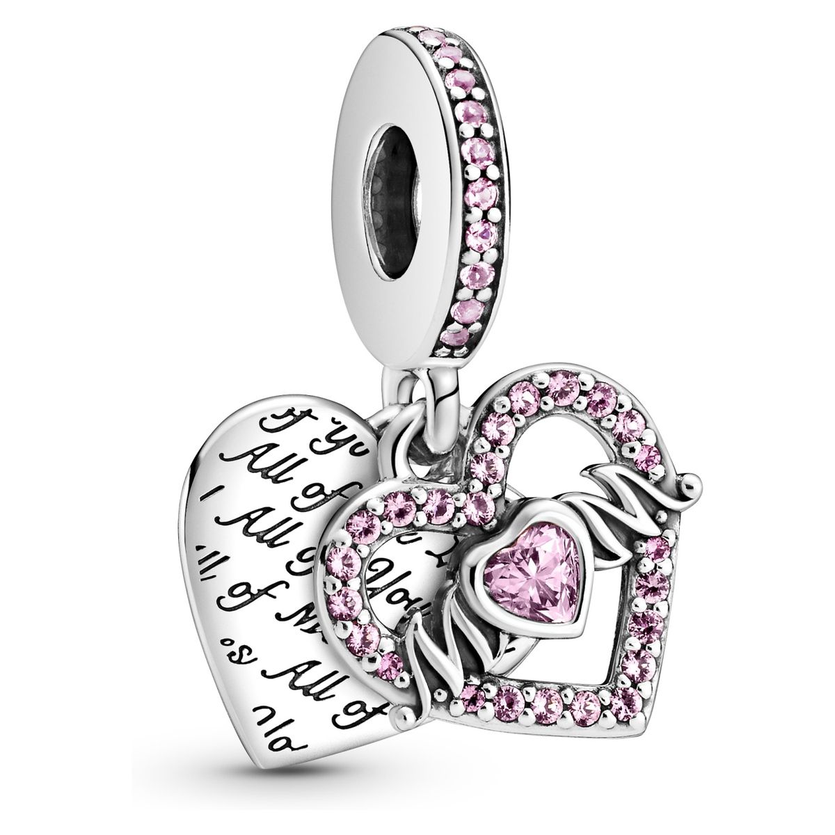 PANDORA - Charm De Plata Colgante Corazón Mujer Pandora