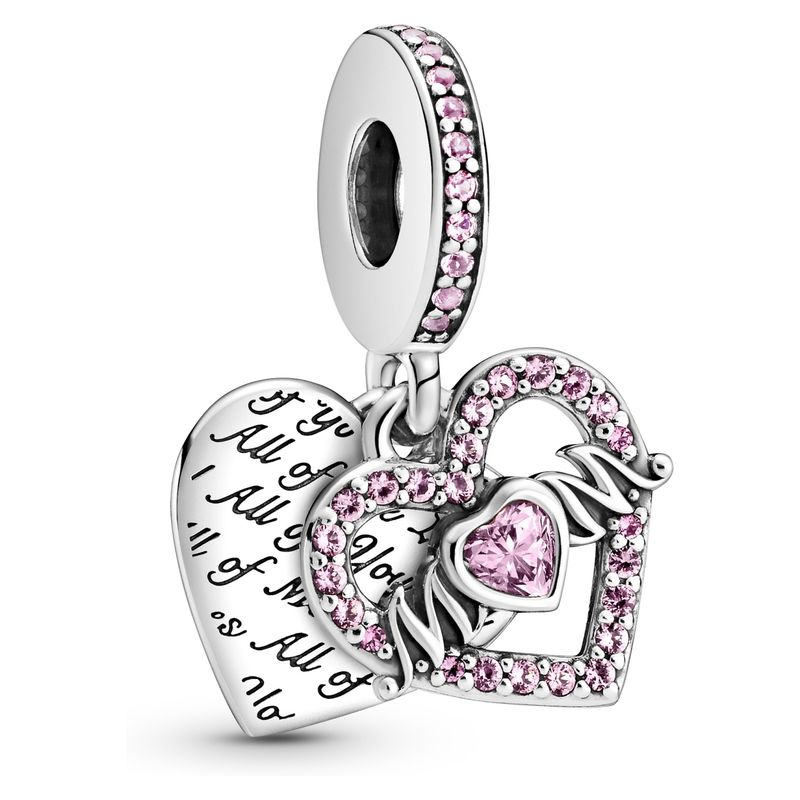 PANDORA - Charm De Plata Colgante Corazón Mujer Pandora