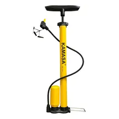 KAMASA - Bombin De Pie Multiuso Para Bicicletas Y Balones