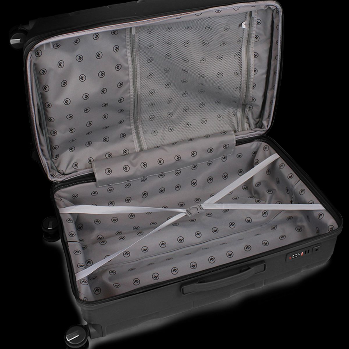 F - Pack Maleta cabina S Lola 10kg + Mochila Urbanix Fila 16lts negro-gold