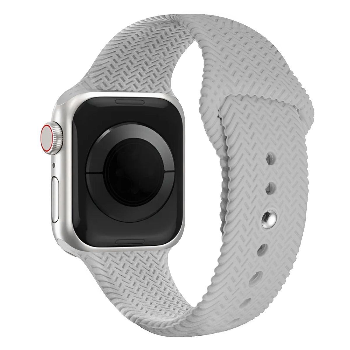 KBOD - Correa de Silicona Texturizada Para Apple Watch Kbod De 38 a 41mm Gris