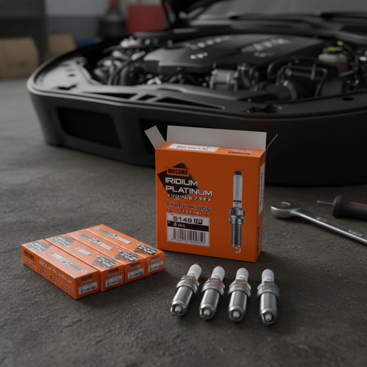 GENERICO - Pack4 Bujias Iridium S149IP Mercedes Benz Nissan Toyota Masuma