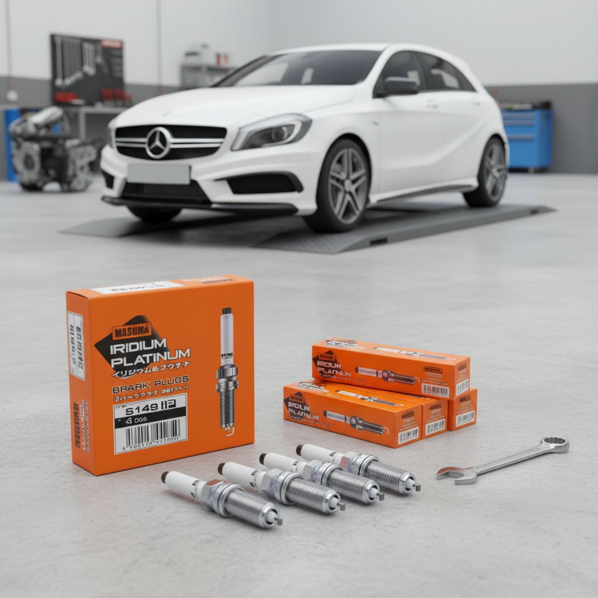 GENERICO - Bujías Iridio Pack 4 Para Mercedes BenzCLA4520 14-18 S149IP