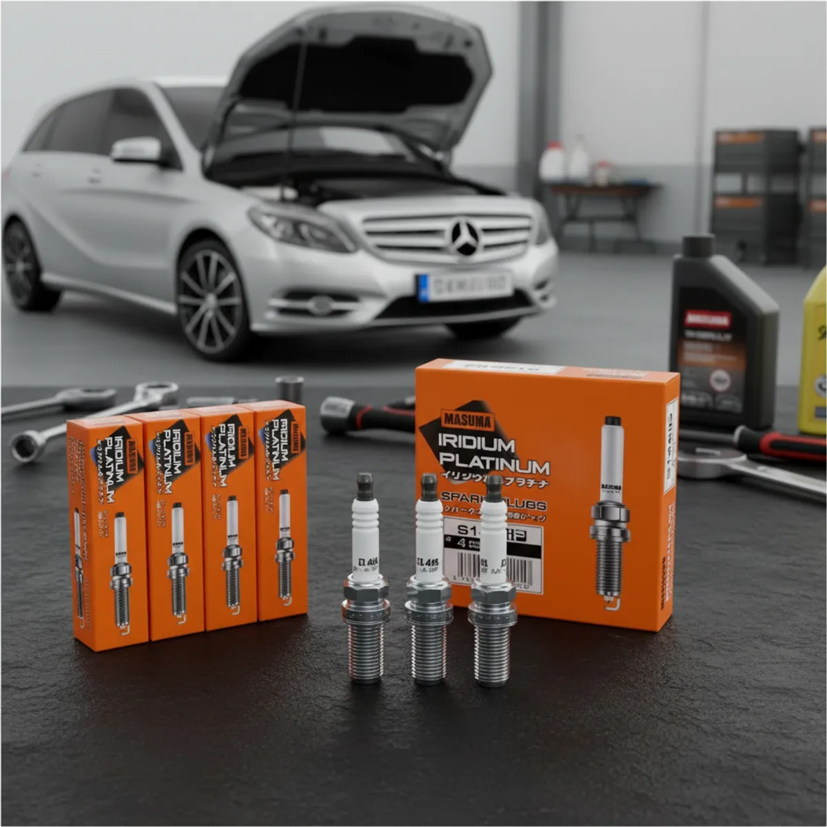 GENERICO - Bujías Iridio Pack 4 Para Mercedes BenzGLA20016 15-19 S149IP