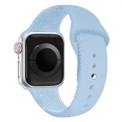 KBOD - Correa de Silicona Texturizada Para Apple Watch De 38 a 41mm Celeste