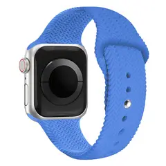 KBOD - Correa de Silicona Texturizada Para Apple Watch De 38 a 41mm Azul