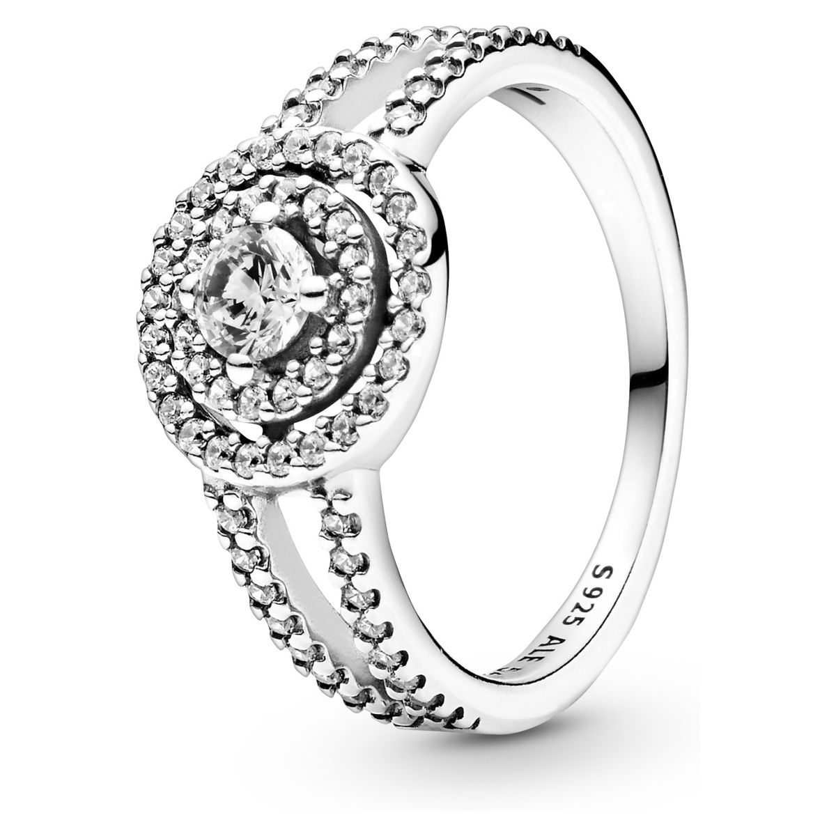 PANDORA - Anillo Doble Halo Brillante Mujer Pandora