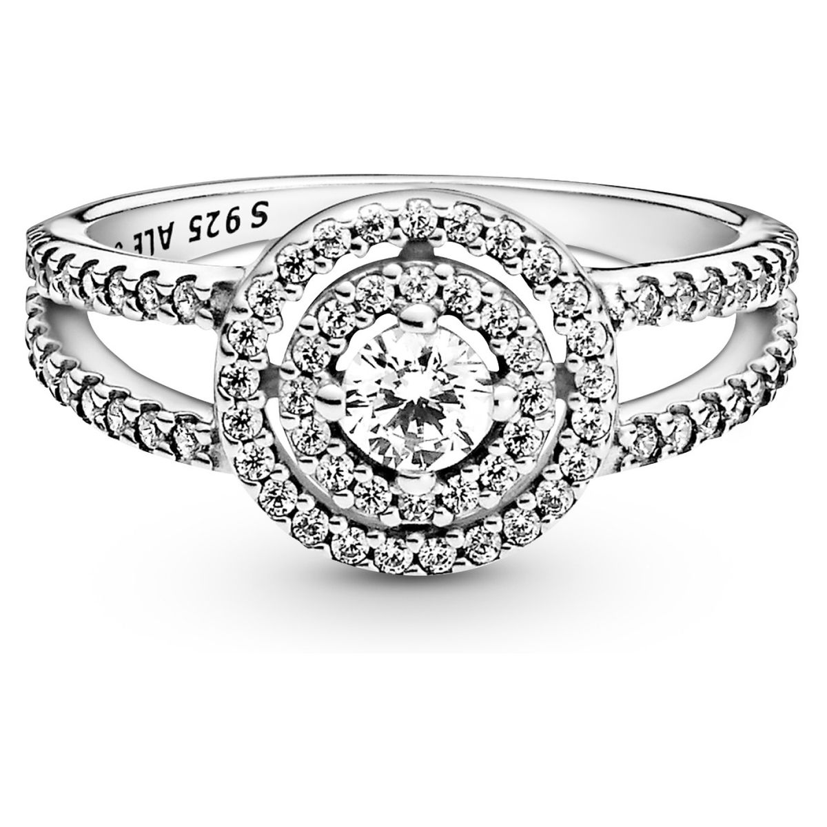 PANDORA - Anillo Doble Halo Brillante Mujer Pandora