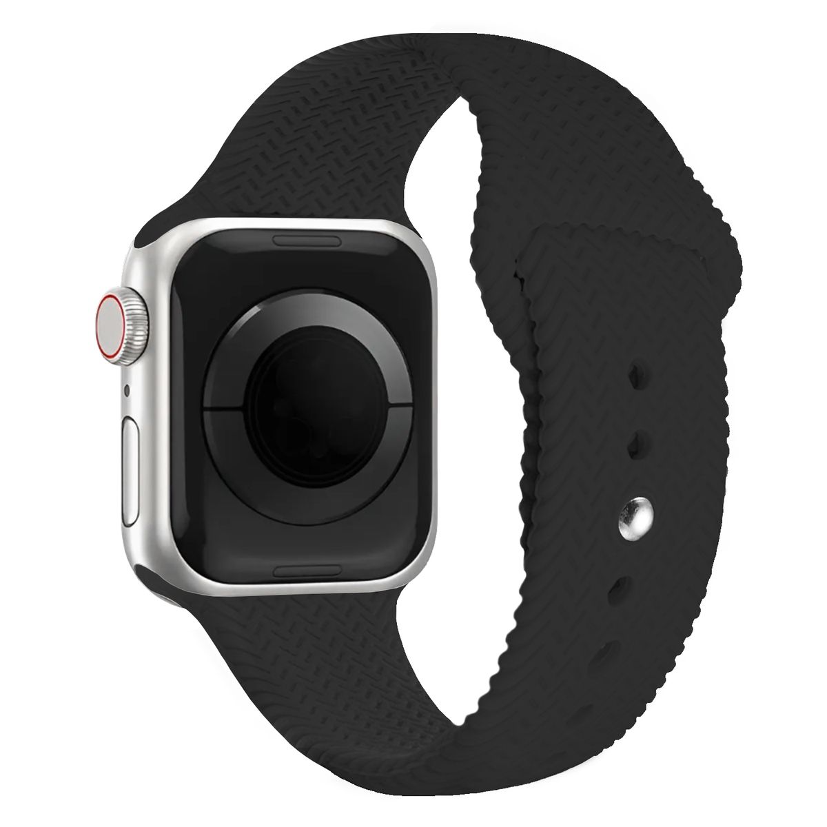 KBOD - Correa de Silicona Texturizada Para Apple Watch Kbod De 38 a 41mm Negro