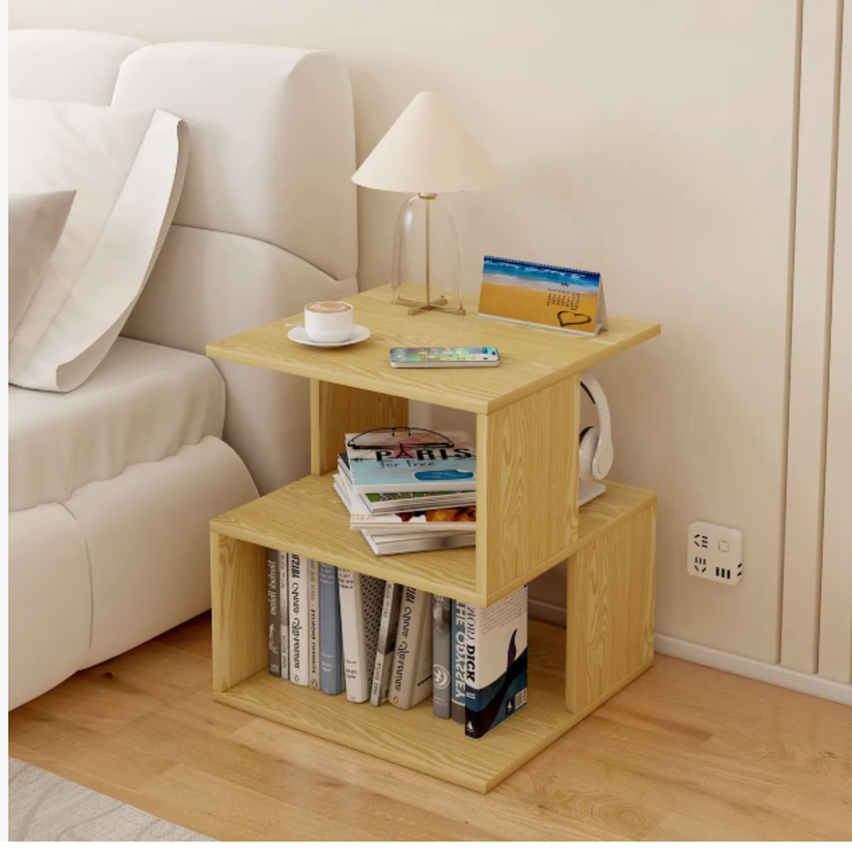 GENERICO - Velador Simple Moderno Repisa 40x40x53cm Hecho En Melamina