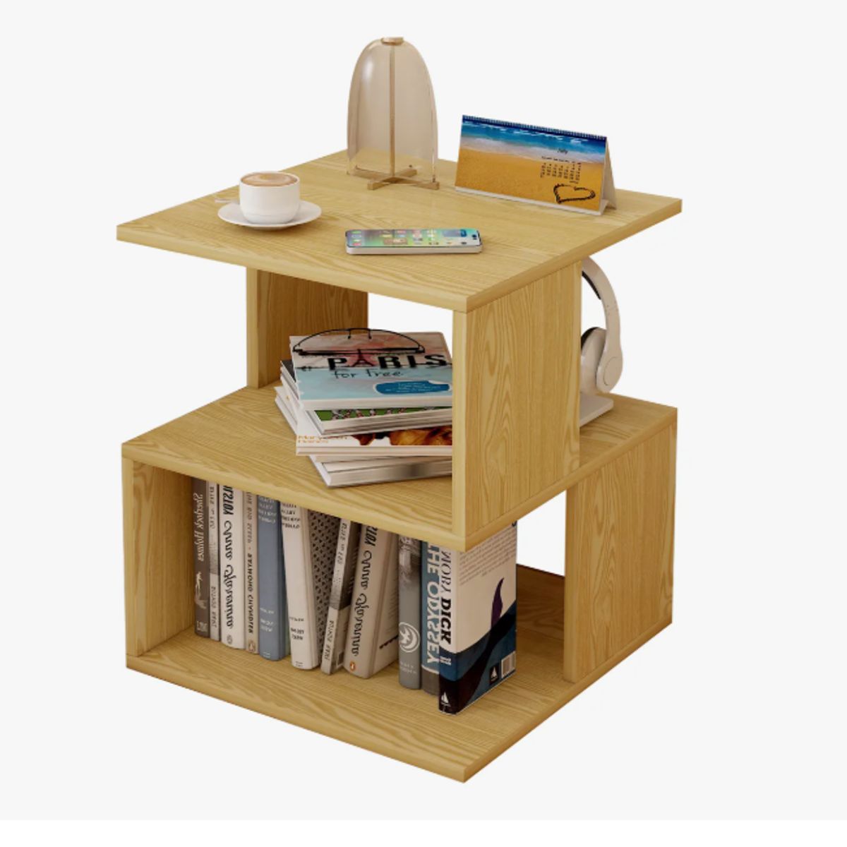 GENERICO - Velador Simple Moderno Repisa 40x40x53cm Hecho En Melamina