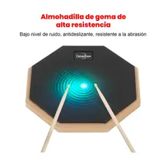 ESHOPANGIE - Pad De Práctica Bateria Con Atril Y Bolso