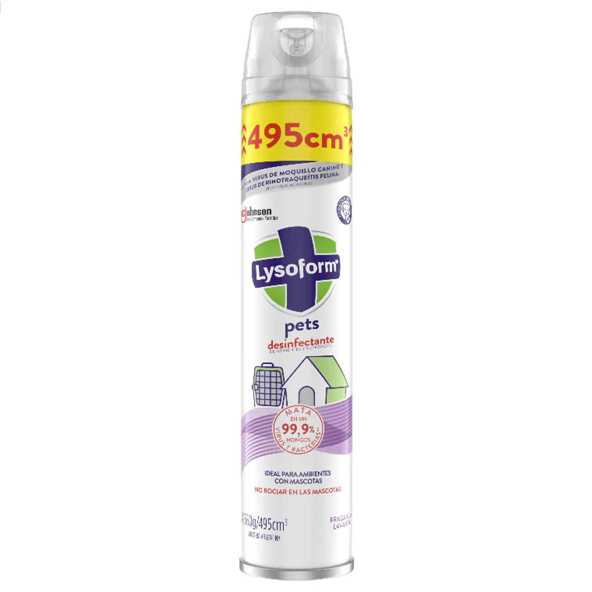 LYSOFORM - Lysoform Limpiador Desinfectante Pets Aerosol 495 Cm3