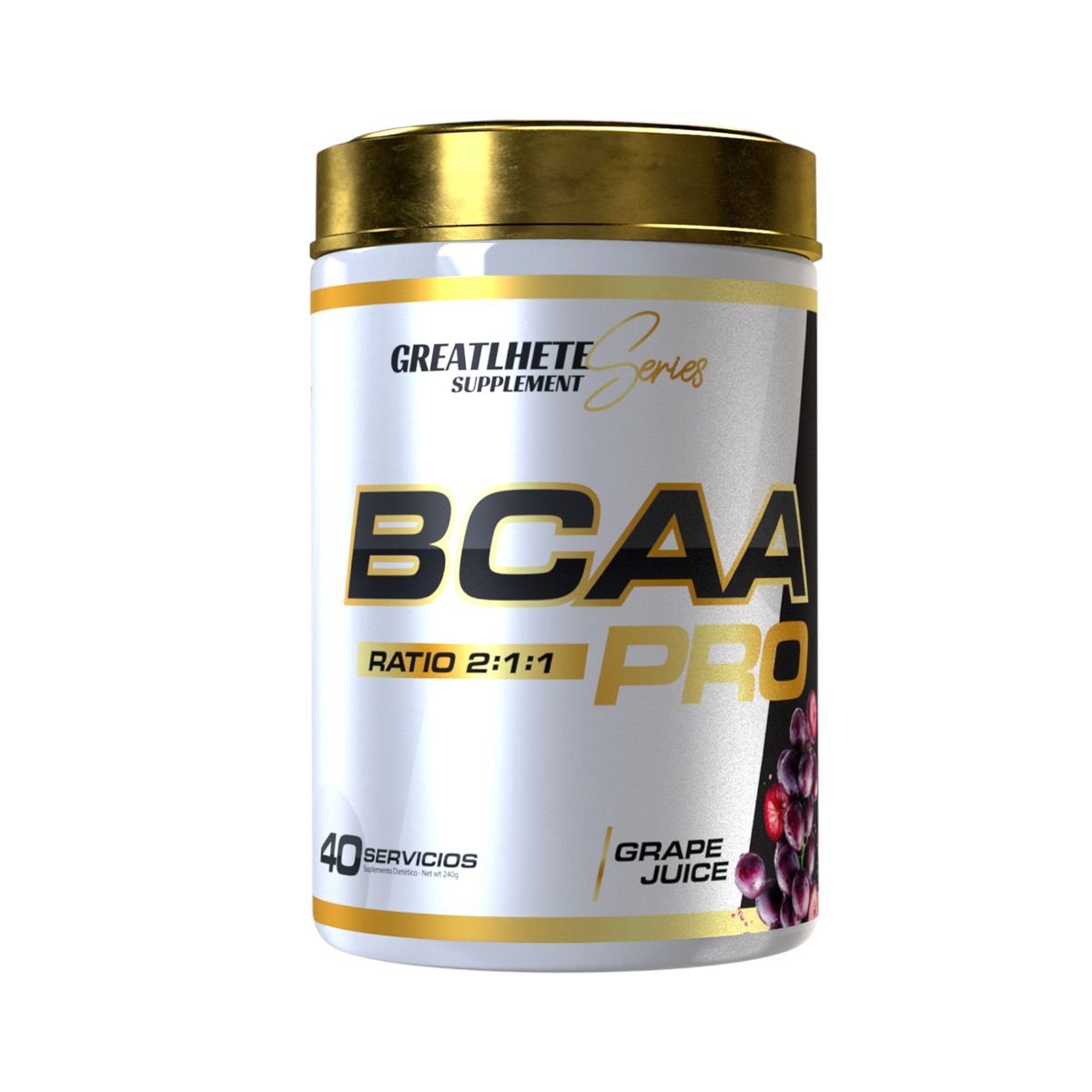 GREATLHETE - BCAA PRO 2:1:1 40 SERVICIOS GRAPE JUICE - GREATLHETE