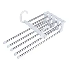 GENERICO - Colgador Múltiple Para Pantalones 5 En 1 Ahorra Espacio