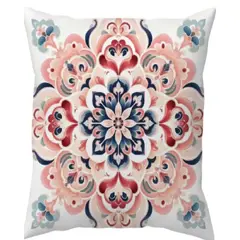 GENERICO - Set de 2 Fundas de cojin mandala estampadas con relleno