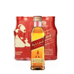JOHNNIE WALKER - 12 Miniaturas Whisky Red Label, Pet (50 ml)