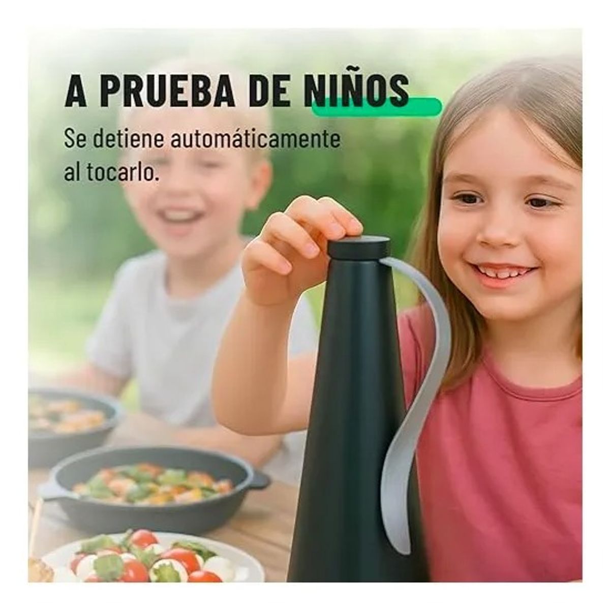 GENERICO - Pack x4 Abanico Ventilador Repelente De Moscas Portatil- Color Negro