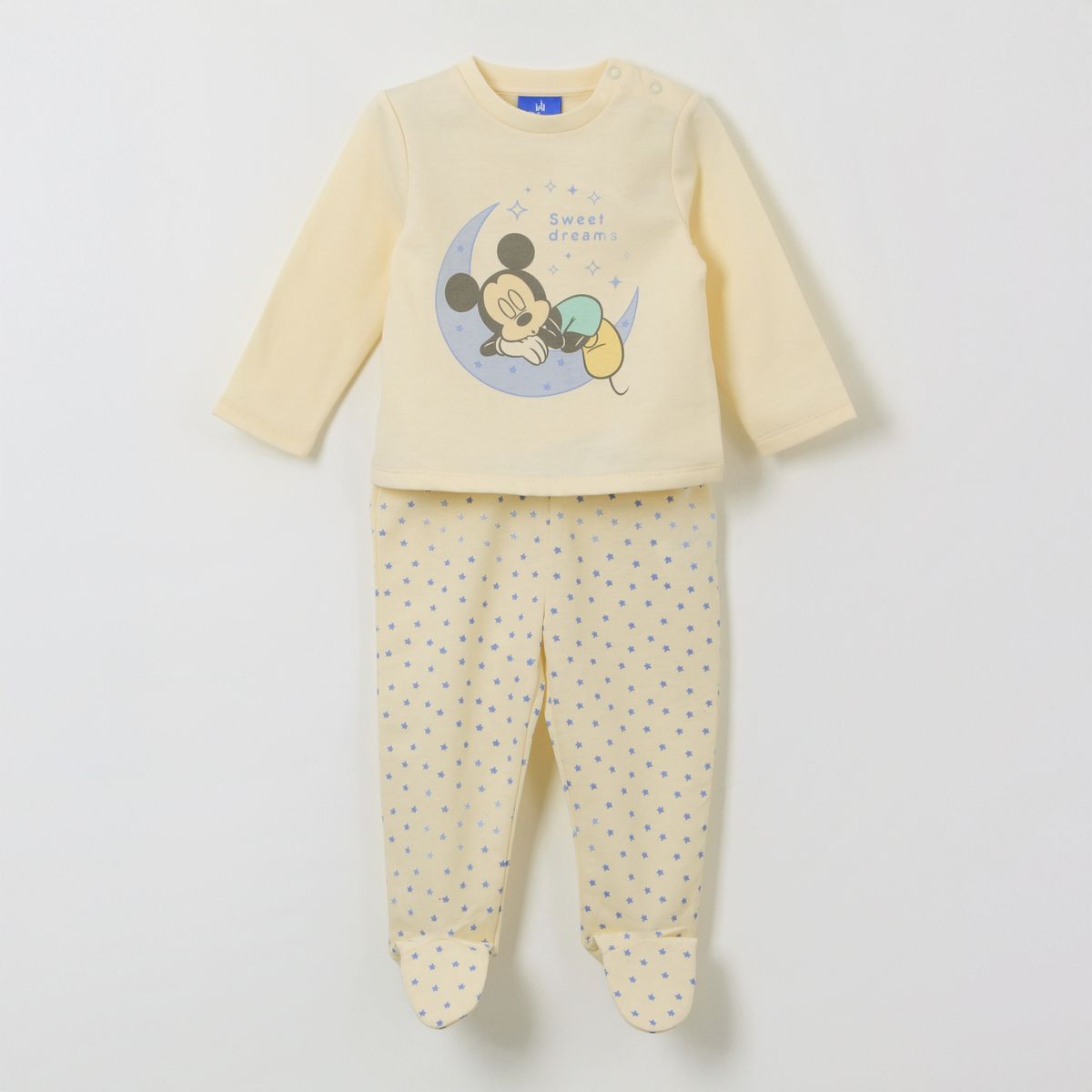 DISNEY - Pijama Manga Larga Niño Sweet Dreams Mickey Amarillo Disney