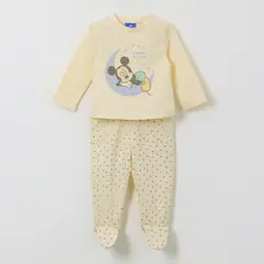 DISNEY - Pijama Manga Larga Niño Sweet Dreams Mickey Amarillo