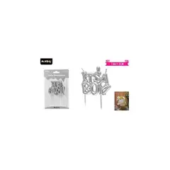GENERICO - Vela plateado baby shower Its a girl 115cm