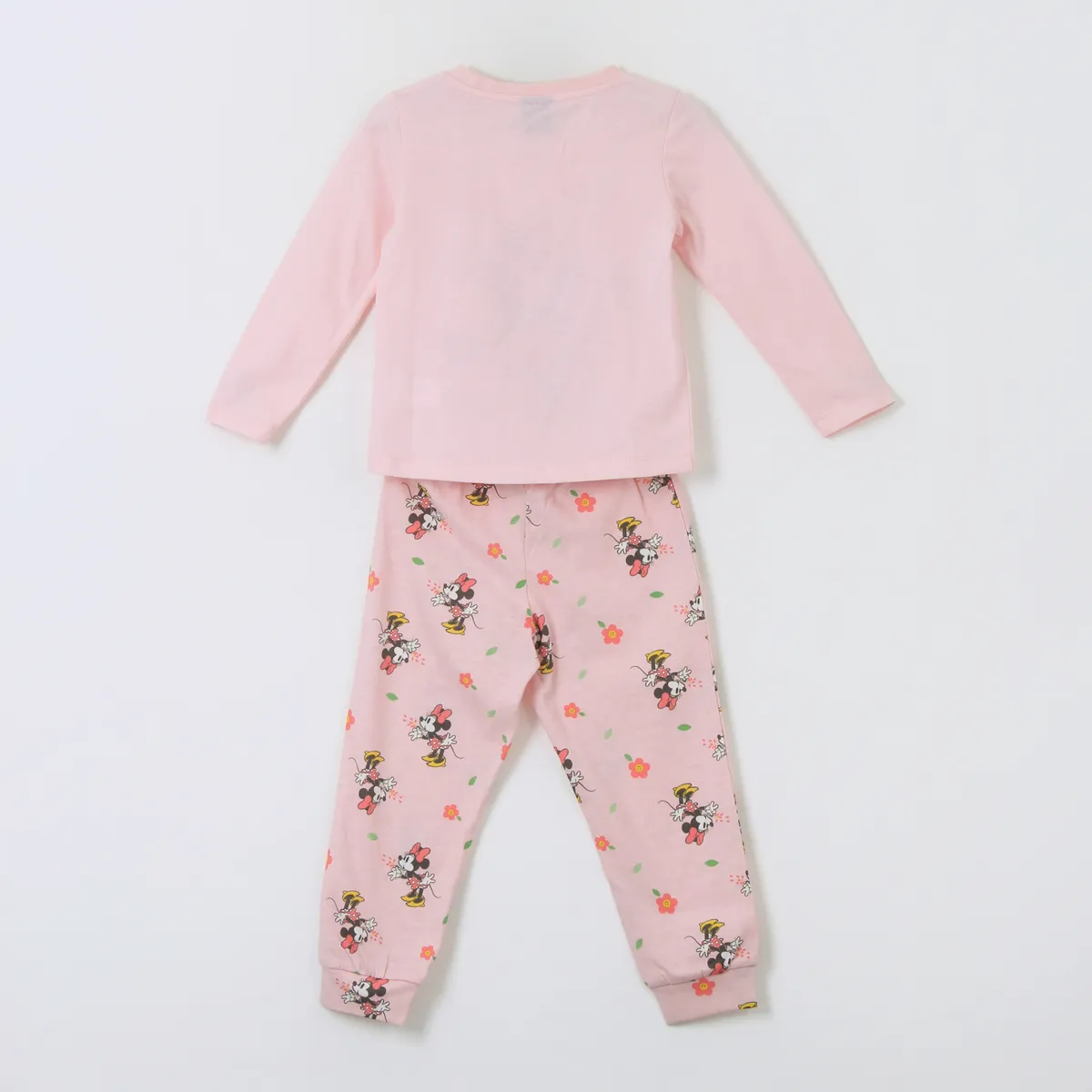 DISNEY - Pijama Manga Larga Niña Minnie Flores Rosado Disney
