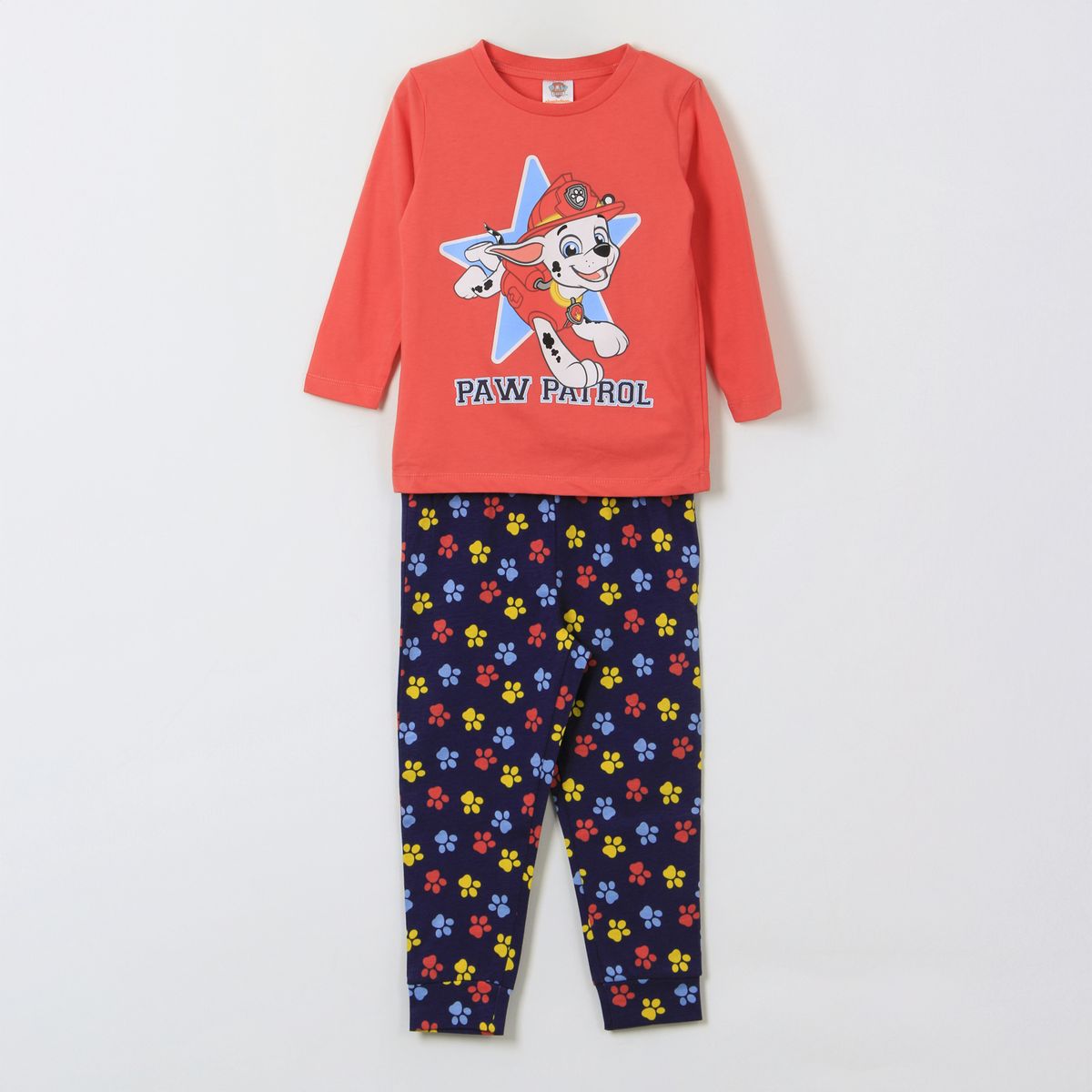 PAW PATROL - Pijama Manga Larga Niño Marshall Rojo Paw Patrol