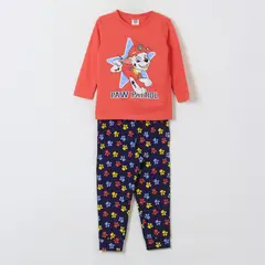 PAW PATROL - Pijama Manga Larga Niño Marshall Rojo