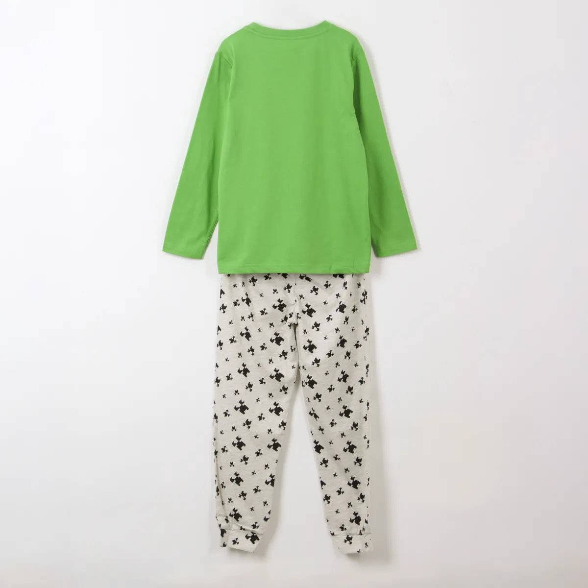 MINECRAFT - Pijama Manga Larga Niño Creepers Verde Minecraft