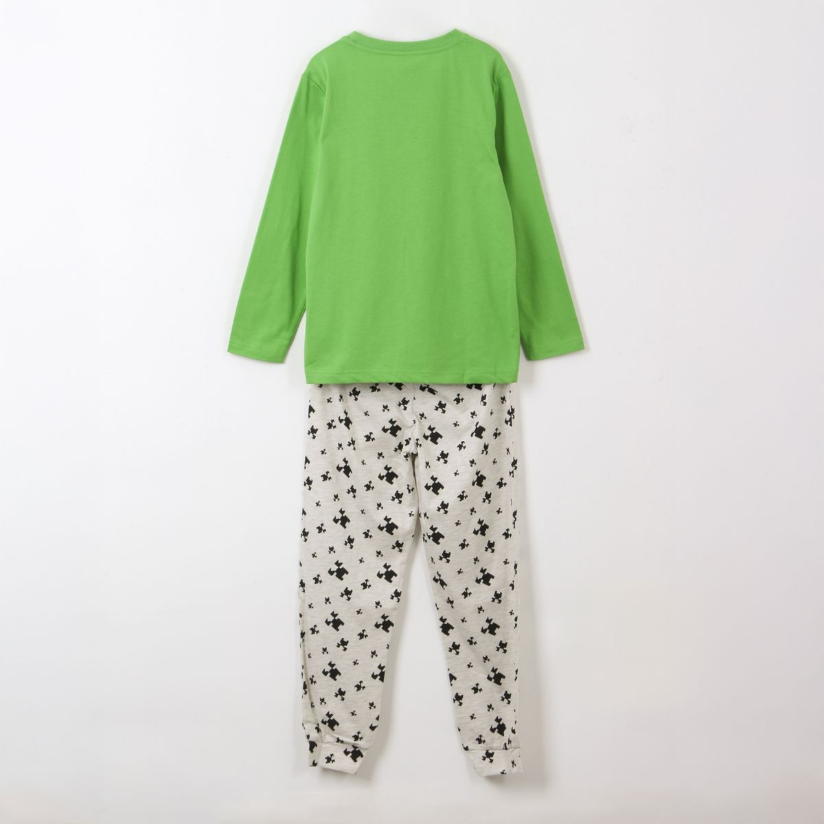 MINECRAFT - Pijama Manga Larga Niño Creepers Verde Minecraft