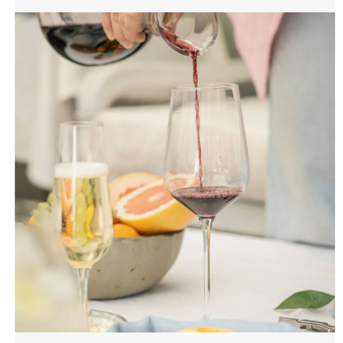 GENERICO - Set 6 Copas Vino Tinto 540ml Cristal Piamonte