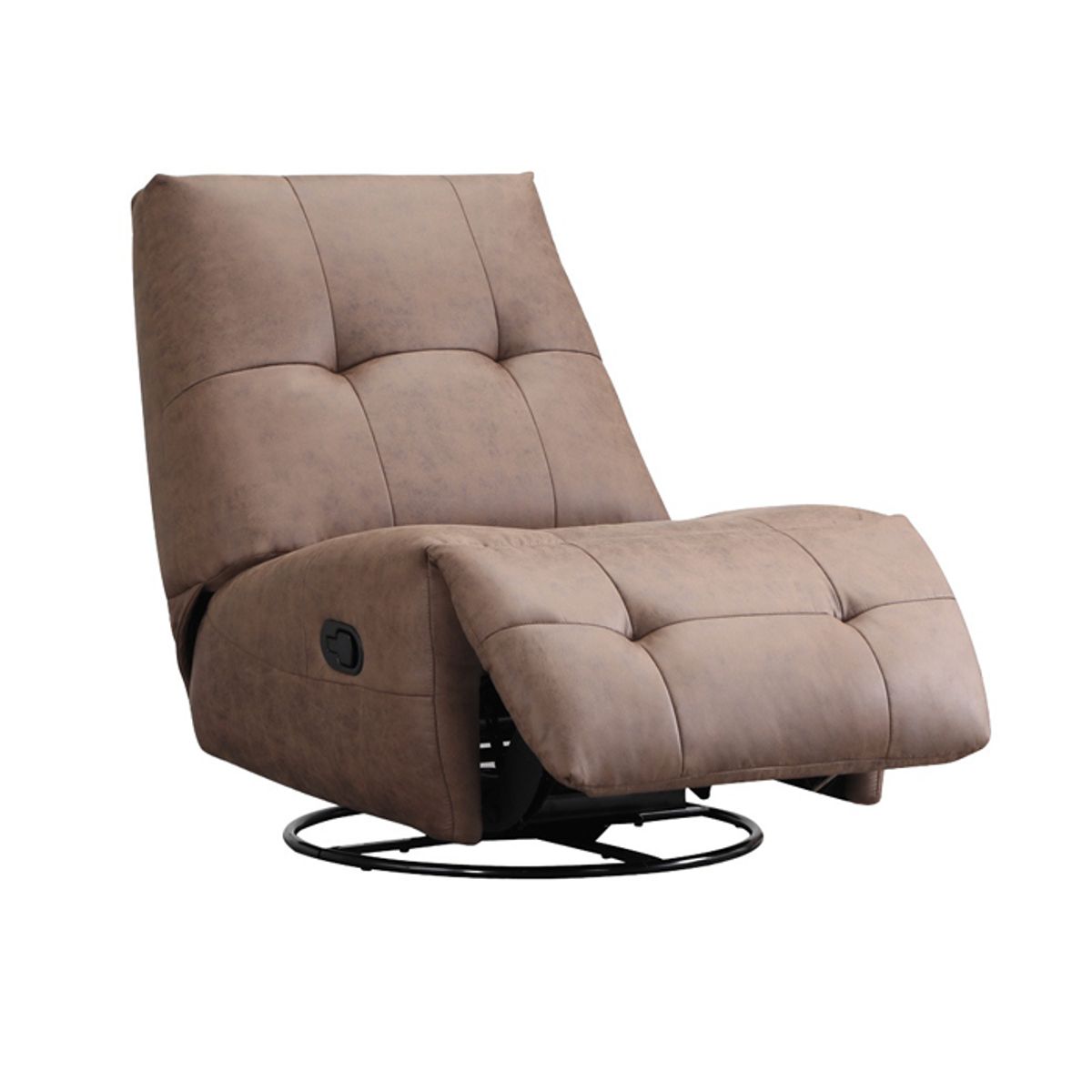 MSA MUEBLES SANTA ANA - Bergere Reclinable Giratorio Mecedora Aries Café