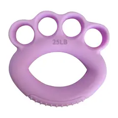 IMPOPLANET - MANOPLA HAND GRIP 25LB LILA - EJERCITADOR DE DEDOS Y MUÑECA PARA REHABILITACIÓN