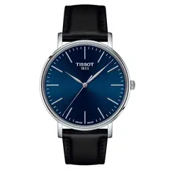 TISSOT - Reloj Everytime Medium Cuero Azul T1434101604100