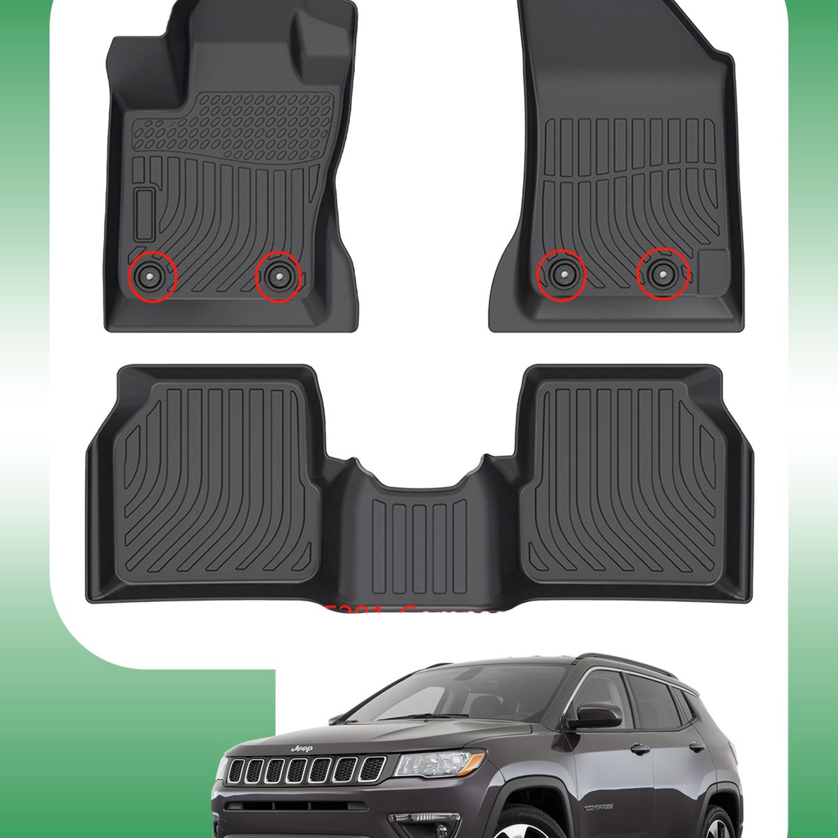 OM INDUSTRIAS PREMIUM - Piso Bandeja Calce Perfecto Jeep Compass 2017-2024
