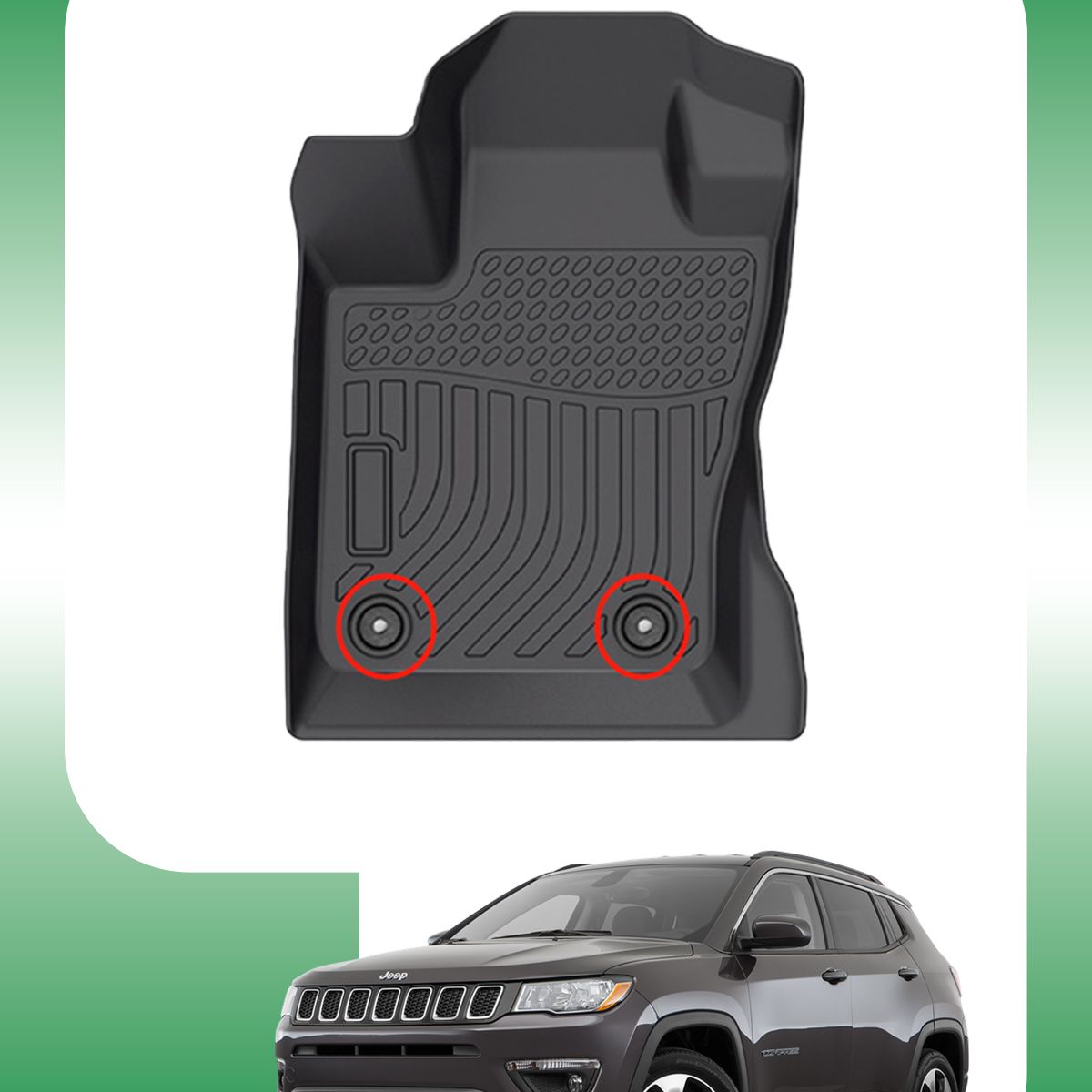 OM INDUSTRIAS PREMIUM - Piso Bandeja Calce Perfecto Jeep Compass 2017-2024
