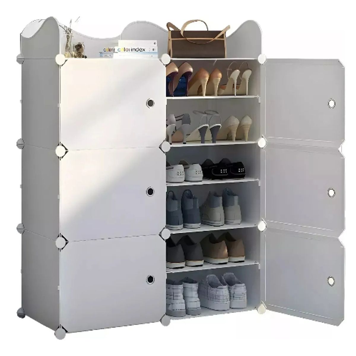 GENERICO - Zapatera Económico Modernas Organizador Caja Armable Estante