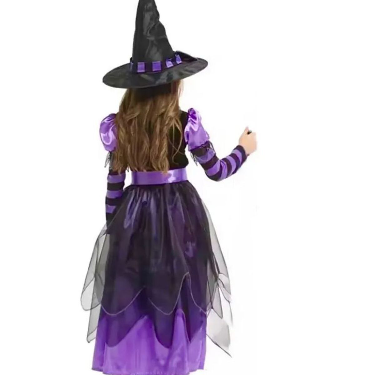 GENERICO - Disfraz bruja Halloween para niña talla 10