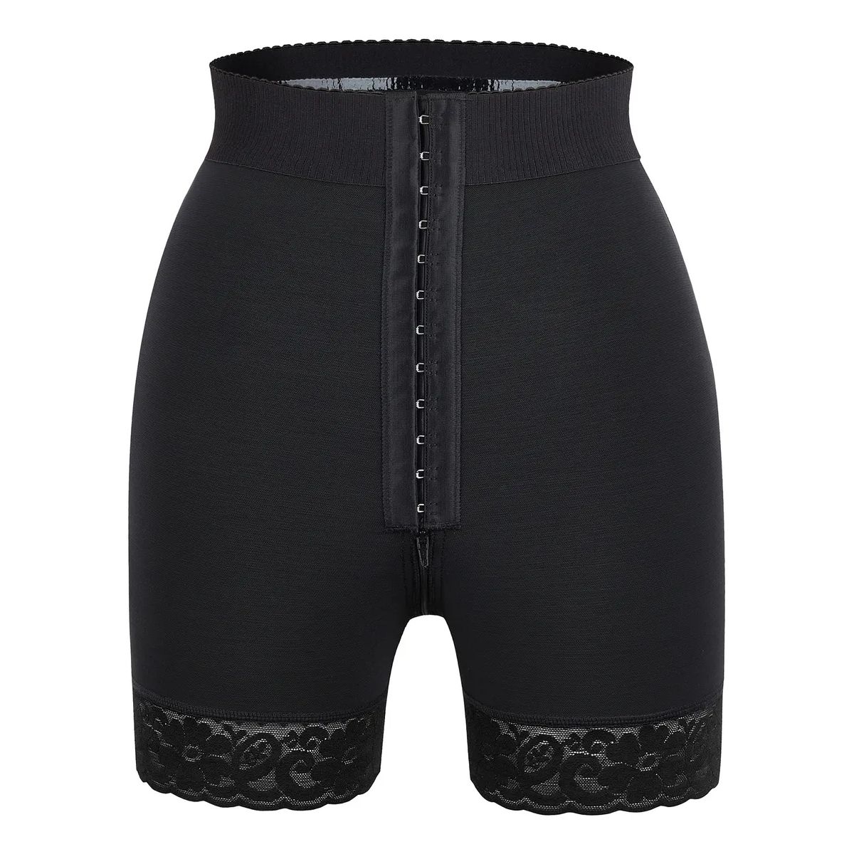 GARSIL - Faja Short Con Encaje Y Broches - Reductor Y Control Abdomen Para Mujer