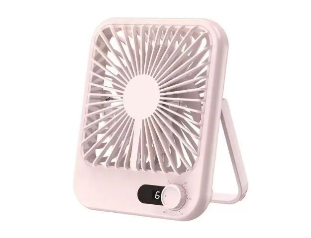 GENERICO Ventilador De Escritorio Silencioso Portátil Usb Recargable ROSA