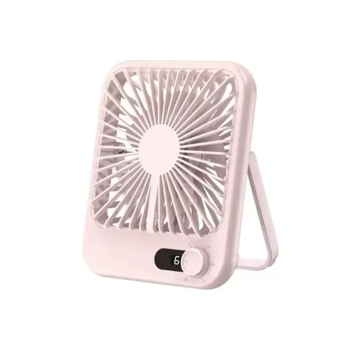 GENERICO - Ventilador De Escritorio Silencioso Portátil Usb Recargable ROSA