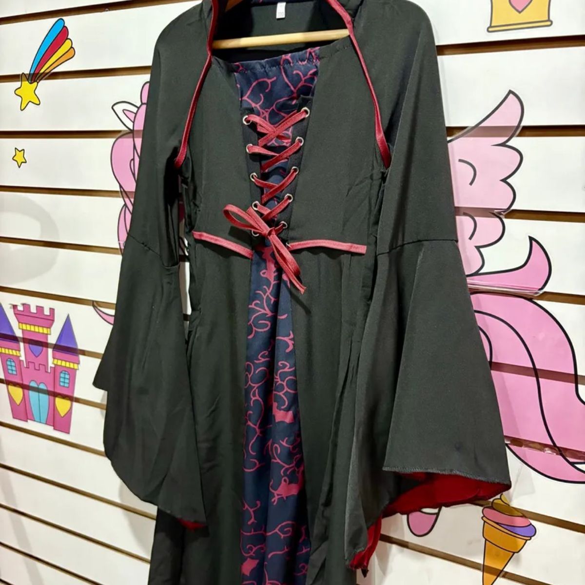 GENERICO - Disfraz vampira Halloween para niña talla 6