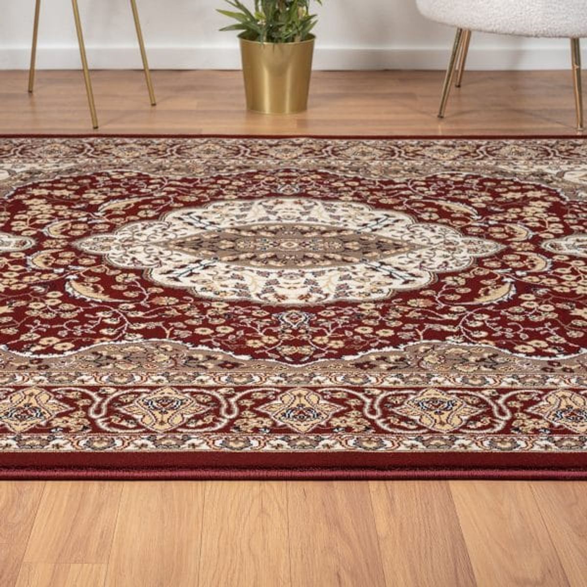 GENERICO - Alfombra Clásica Origen Turca Tipo Persa 160 x 230 Roja 2