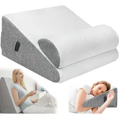 GENERICO - Almohada Cojín Antireflujo Tipo Cuña Respaldo Espuma Lumbar