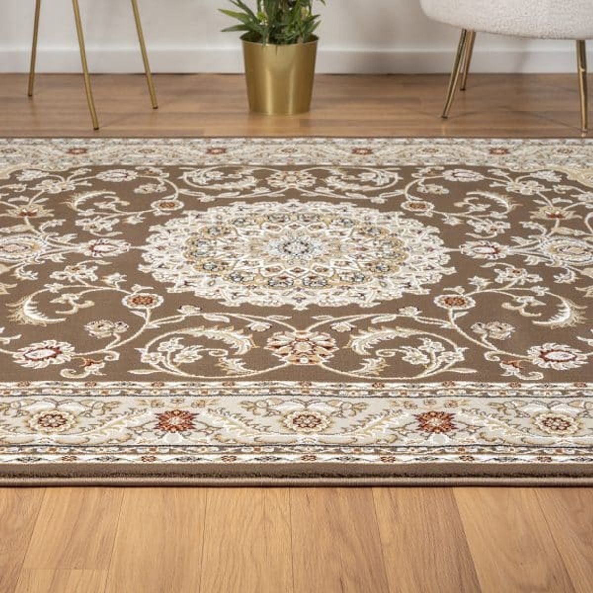 GENERICO - Alfombra Clásica Origen Turca Tipo Persa 160 x 230 Beige 1