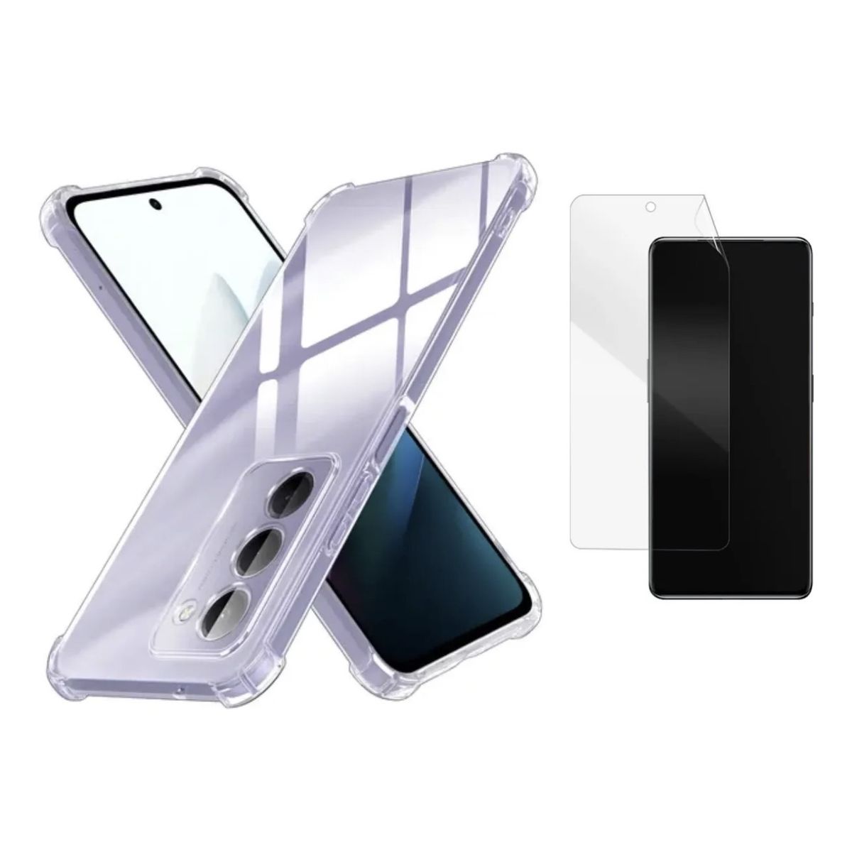 GENERICO - Carcasa Transparente Para Xiaomi Redmi 15 5G + Lámina Hidrogel