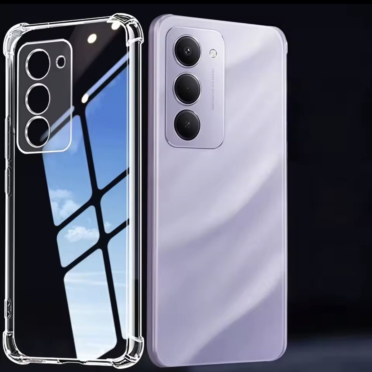 GENERICO - Carcasa Transparente Para Xiaomi Redmi 15 5G + Lámina Hidrogel