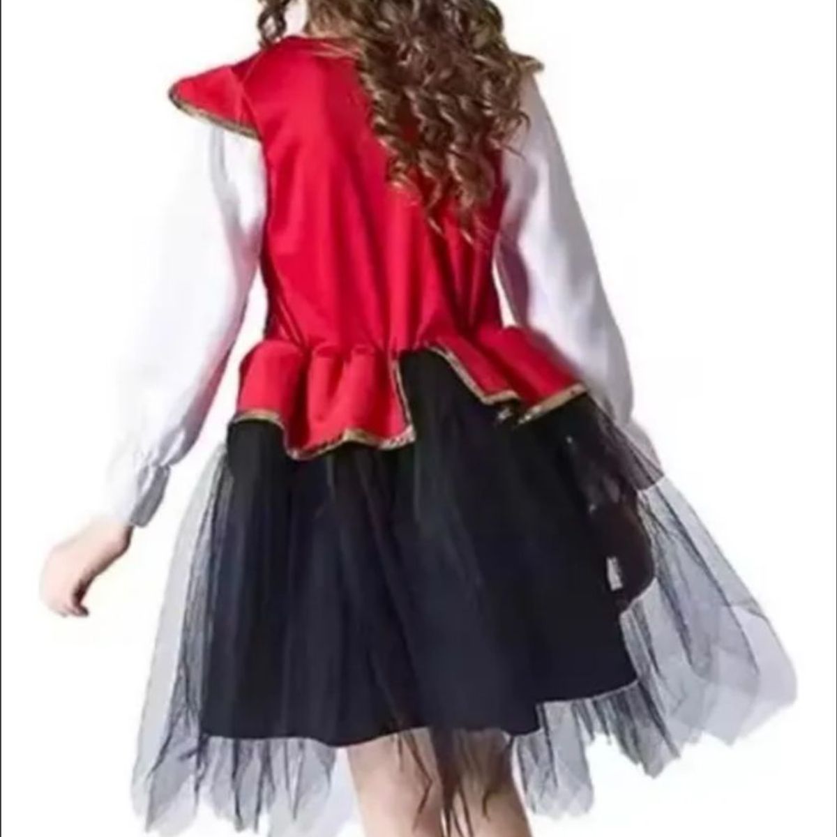 GENERICO - Disfraz de pirata para niña talla 8